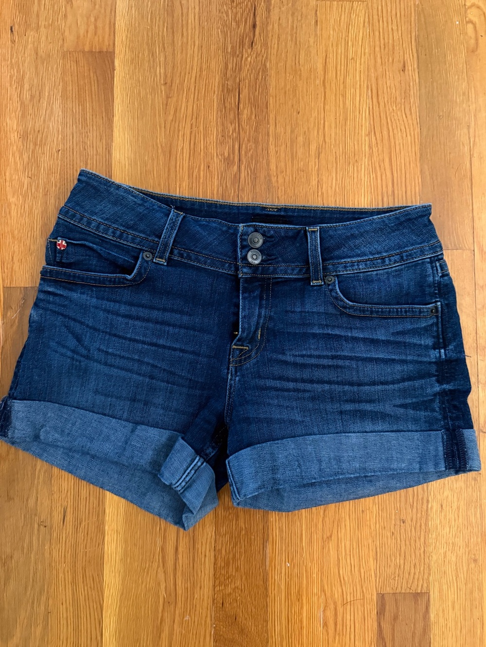 Hudson Jeans Ruby Mid-Ruse Cuffed Denim Shorts Size 29